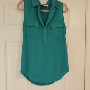 LOFT Sleeveless Blouse, Large
